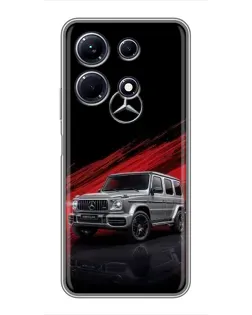 Чехол для Infinix Note 30 с картинкой «Mercedes G-Class красный»