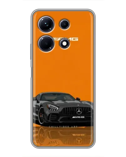 Чехол для Infinix Note 30 с картинкой «Оранжевый Mercedes AMG»