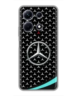 Чехол для Infinix Note 30 с картинкой «Mercedes — бирюзовый акцент»