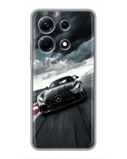 Чехол для Infinix Note 30 с картинкой «Гоночный Mercedes AMG»