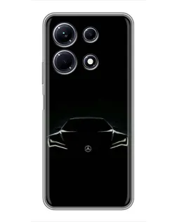 Чохол для Infinix Note 30 з картинкою «Mercedes — силует авто» Чохол для Infinix Note 30 з картинкою «Mercedes — силует авто»