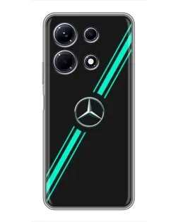 Чохол для Infinix Note 30 з картинкою «Спортивні лінії Mercedes» Чохол для Infinix Note 30 з картинкою «Спортивні лінії Mercedes»