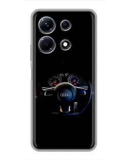 Чехол для Infinix Note 30 с картинкой «Салон Audi — руль» Чехол для Infinix Note 30 с картинкой «Салон Audi — руль»