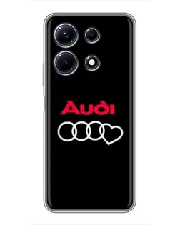 Чехол для Infinix Note 30 с картинкой «Логотип Audi Heart»