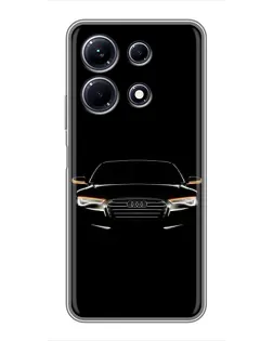 Чехол для Infinix Note 30 с картинкой «Audi — ночной контур»