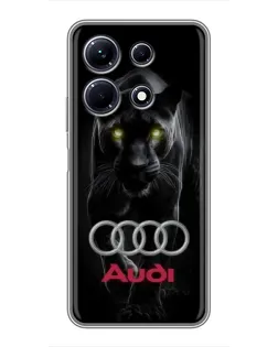 Чехол для Infinix Note 30 с картинкой «Пантера и Audi»
