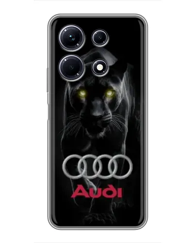 Чехол для Infinix Note 30 с картинкой «Пантера и Audi»