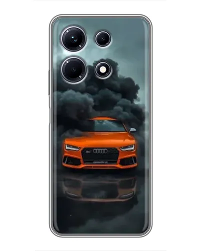 Чехол для Infinix Note 30 с картинкой «Audi в облаках дыма»
