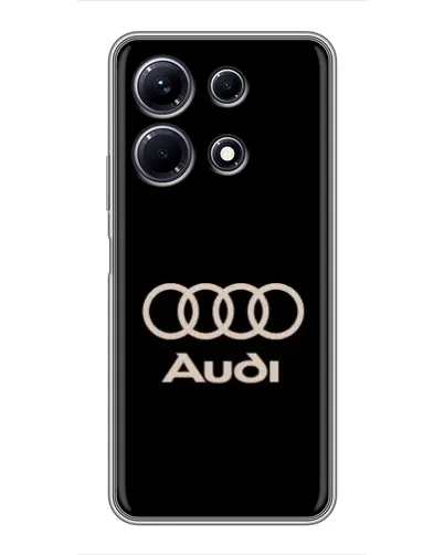 Чехол для Infinix Note 30 с картинкой «Audi — золотой логотип»