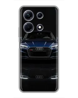 Чехол для Infinix Note 30 с картинкой «Audi — ночное отражение»