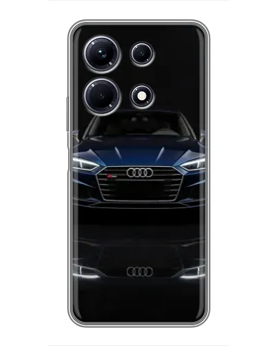 Чехол для Infinix Note 30 с картинкой «Audi — ночное отражение»