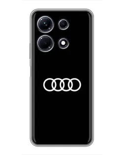 Чехол для Infinix Note 30 с картинкой «Audi White Logo»