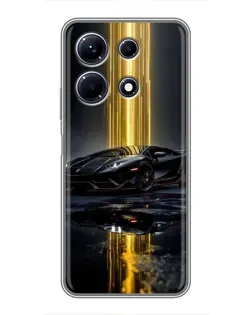 Чехол для Infinix Note 30 с картинкой «Ночной Lamborghini драйв»