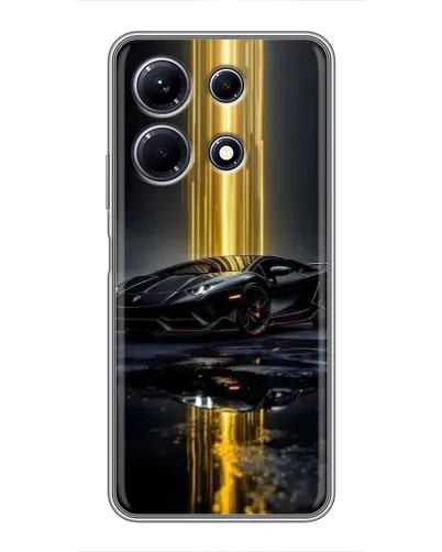 Чехол для Infinix Note 30 с картинкой «Ночной Lamborghini драйв»