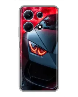 Чехол для Infinix Note 30 с картинкой «Lamborghini красное сияние»