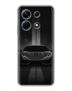 Чехол для Infinix Note 30 с картинкой «Lamborghini симметрия дорог»