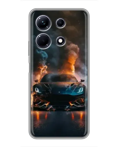 Чехол для Infinix Note 30 с картинкой «Lamborghini дымная эстетика»