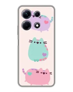 Чехол для Infinix Note 30 с картинкой «Pusheen трио» Чехол для Infinix Note 30 с картинкой «Pusheen трио»