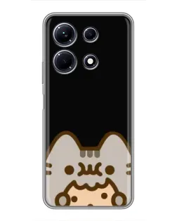 Чехол для Infinix Note 30 с картинкой «Пушин на черном»