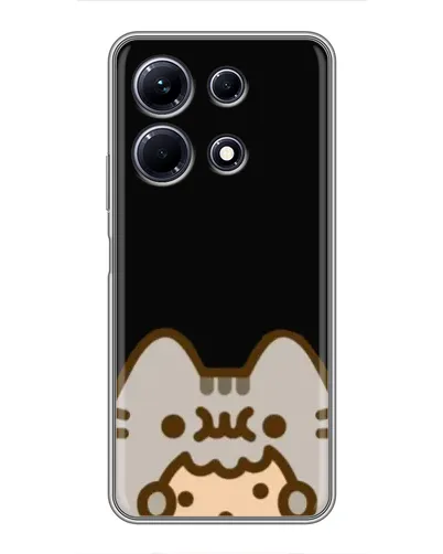 Чехол для Infinix Note 30 с картинкой «Пушин на черном»