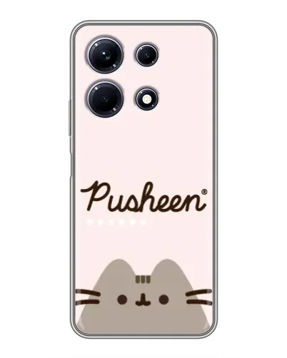 Чехол для Infinix Note 30 с картинкой «Pusheen логотип»
