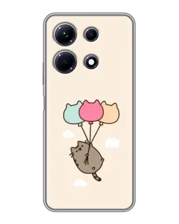 Чехол для Infinix Note 30 с картинкой «Пушин на шариках»