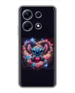 Чехол для Infinix Note 30 с картинкой «Stitch в цветах» Чехол для Infinix Note 30 с картинкой «Stitch в цветах»