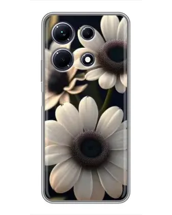 Чехол для Infinix Note 30 с картинкой «Белые маргаритки макро»