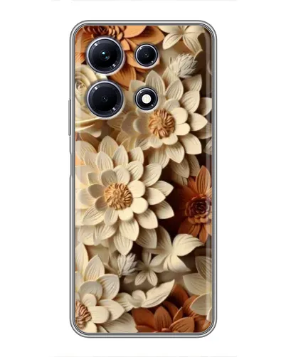Чехол для Infinix Note 30 с картинкой «Бежевый флористический декор» Чехол для Infinix Note 30 с картинкой «Бежевый флористический декор»