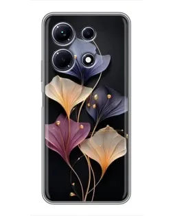 Чехол для Infinix Note 30 с картинкой «Лиловые цветы грации»