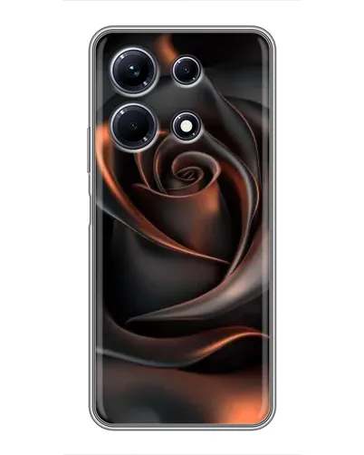 Чехол для Infinix Note 30 с картинкой «Шелковая черная роза» Чехол для Infinix Note 30 с картинкой «Шелковая черная роза»