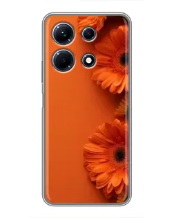 Чехол для Infinix Note 30 с картинкой «Оранжевые герберы»