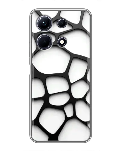 Чохол для Infinix Note 30 з картинкою «Біла об'ємна сітка»