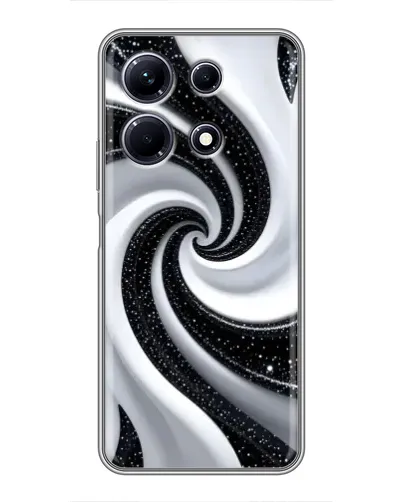 Чохол для Infinix Note 30 з картинкою «Чорно-біла спіраль»