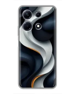 Чохол для Infinix Note 30 з картинкою «Об'ємні чорно-білі стрічки» Чохол для Infinix Note 30 з картинкою «Об'ємні чорно-білі стрічки»