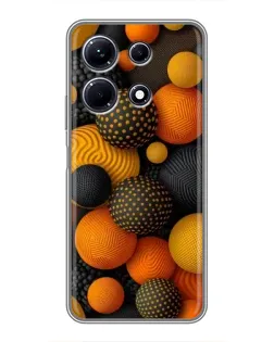 Чохол для Infinix Note 30 з картинкою «Об'ємні помаранчеві сфери»
