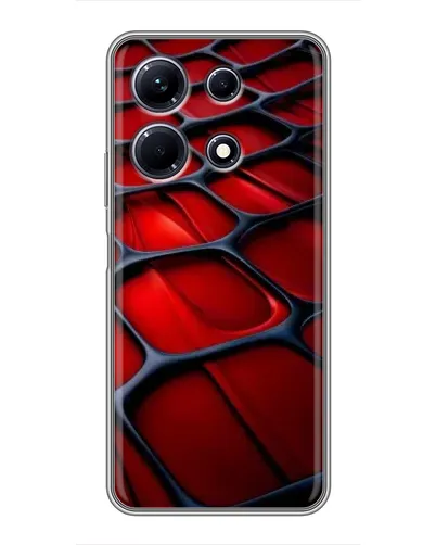 Чохол для Infinix Note 30 з картинкою «Червона глянцева сітка»