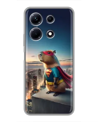 Чехол для Infinix Note 30 с картинкой «Капи-мен супергерой»