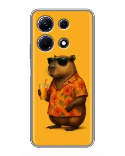Чехол для Infinix Note 30 с картинкой «Капибара на отдыхе»