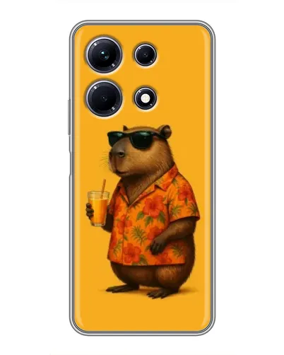 Чехол для Infinix Note 30 с картинкой «Капибара на отдыхе»