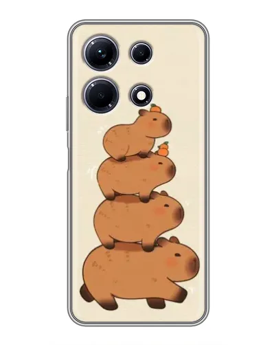 Чехол для Infinix Note 30 с картинкой «Башня из капибар»