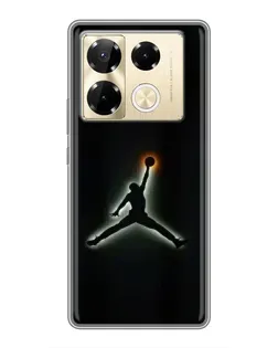 Чехол для Infinix Note 40 Pro с картинкой «Jordan Gradient Logo»