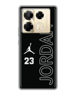 Чехол для Infinix Note 40 Pro с картинкой «Jordan Vertical»