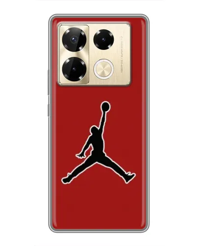 Чехол для Infinix Note 40 Pro с картинкой «Jordan Red Back»