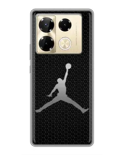 Чехол для Infinix Note 40 Pro с картинкой «Jordan Dark Carbon»