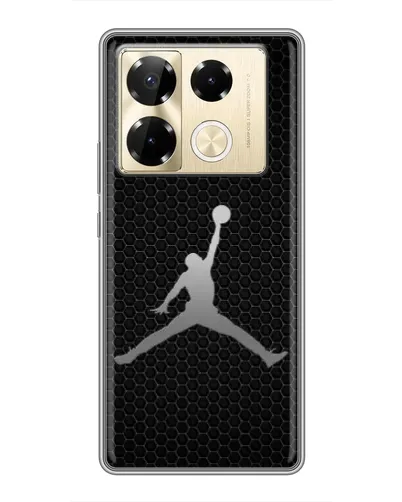 Чехол для Infinix Note 40 Pro с картинкой «Jordan Dark Carbon»