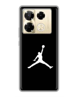 Чехол для Infinix Note 40 Pro с картинкой «Jordan Silhouette»