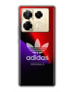 Чехол для Infinix Note 40 Pro с картинкой «Adidas Red Neon»