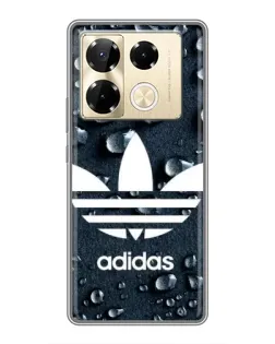 Чехол для Infinix Note 40 Pro с картинкой «Adidas Trefoil Blue» Чехол для Infinix Note 40 Pro с картинкой «Adidas Trefoil Blue»