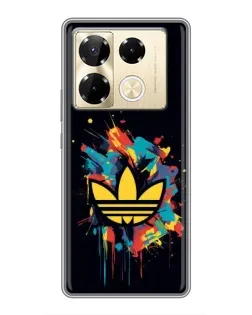 Чехол для Infinix Note 40 Pro с картинкой «Adidas Splash» Чехол для Infinix Note 40 Pro с картинкой «Adidas Splash»